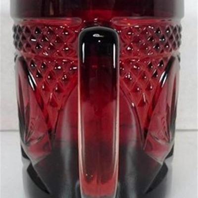 209 Lot of 15 Ruby Red Luminarc Cristal D' Arques Tempered Mugs 4 in