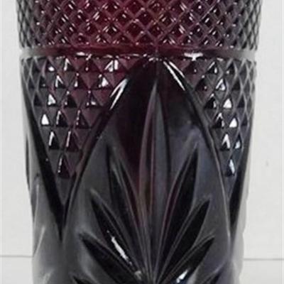 210 Lot of 13 Ruby Red Luminarc Cristal D' Arques Glass Tumblers 6 in