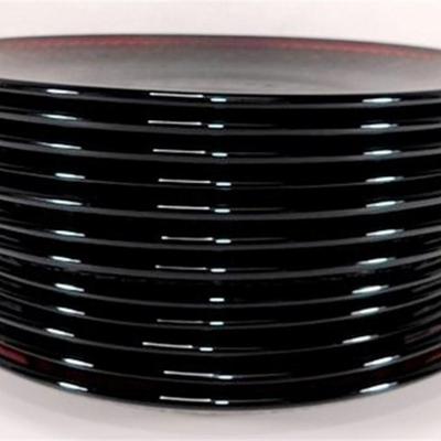 214 Lot of 12- Ruby Red Luminarc D'Arques 8in Plates