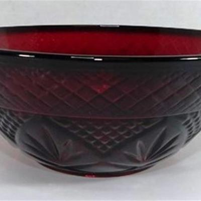 217 Lot of 12 Ruby Red Luminarc Cristal D' Arques Glass Bowls 5 5/8 x 2