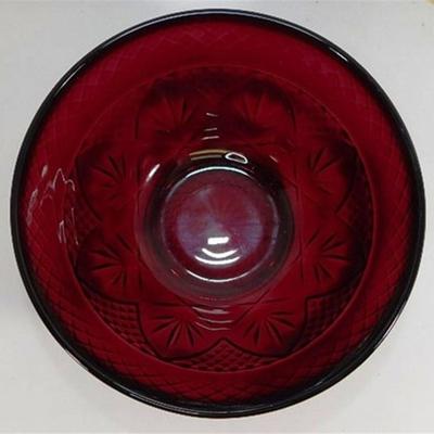 217 Lot of 12 Ruby Red Luminarc Cristal D' Arques Glass Bowls 5 5/8 x 2