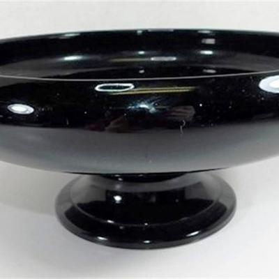 218 Amethyst Glass Compote 10 1/2 x 4