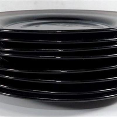 223 Lot of 8 Ruby Red Plates 8 in