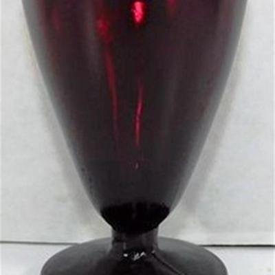 229 Lot of 4 Anchor Hocking Ruby Red Wine Cordial 3 1/2 x 2