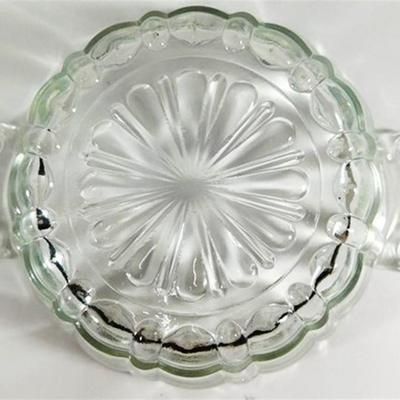 231 Lot of 4 of Ruby Red Anchor Hocking - 3 Vases and Lidded Candy Dish Ruby Red Lid Clear Bottom 4-7 inches