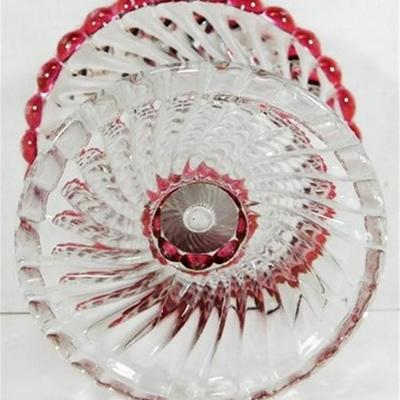 236 Vintage Westmoreland Swirl and Ball Compote 4 x 5