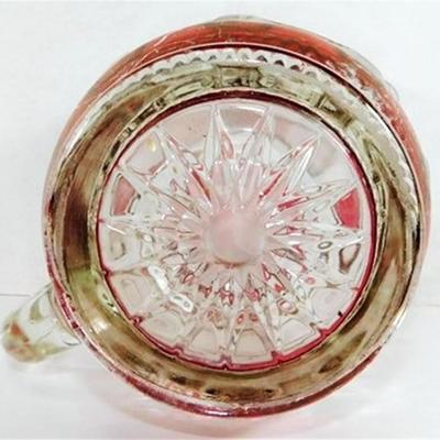 237 Vintage Kings Crown Ruby Flash Pitcher 7 1/2 x 8