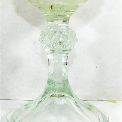 238 Vintage Indiana Glass Red Flash Footed Compote 11 x 5