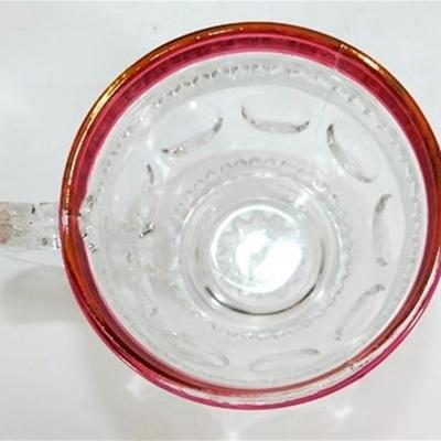 240 Lot of 15 Ruby Red Flash Glass Miscellaneous Pieces