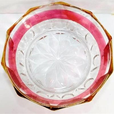 240 Lot of 15 Ruby Red Flash Glass Miscellaneous Pieces