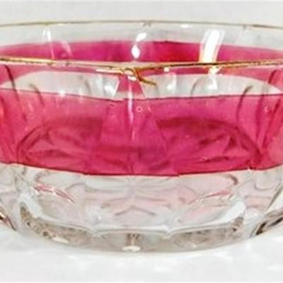 240 Lot of 15 Ruby Red Flash Glass Miscellaneous Pieces