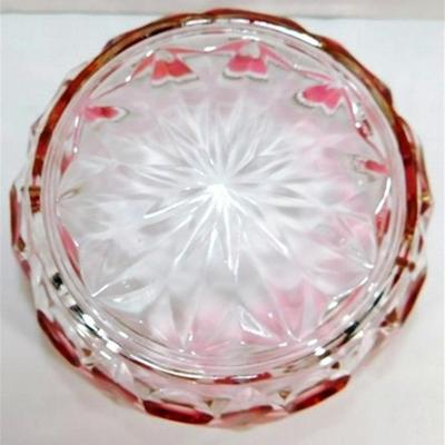 240 Lot of 15 Ruby Red Flash Glass Miscellaneous Pieces
