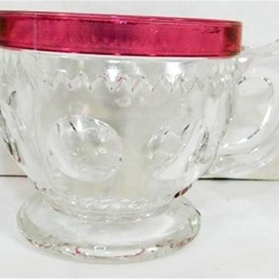 240 Lot of 15 Ruby Red Flash Glass Miscellaneous Pieces