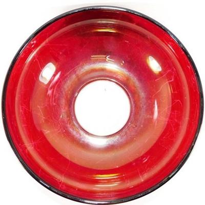242 Lot of 2 Heavy Ruby Red Flash Serving Bowls 12-13 inches