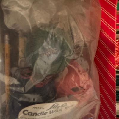 Sewing Lot - Threads, Fabric, Buttons, Etc.