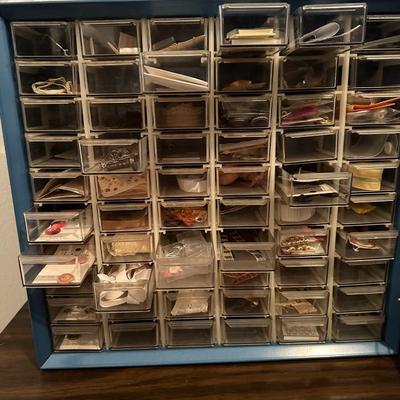 Sewing Lot - Threads, Fabric, Buttons, Etc.