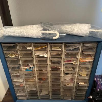 Sewing Lot - Threads, Fabric, Buttons, Etc.