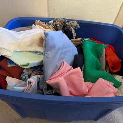 Sewing Lot - Threads, Fabric, Buttons, Etc.