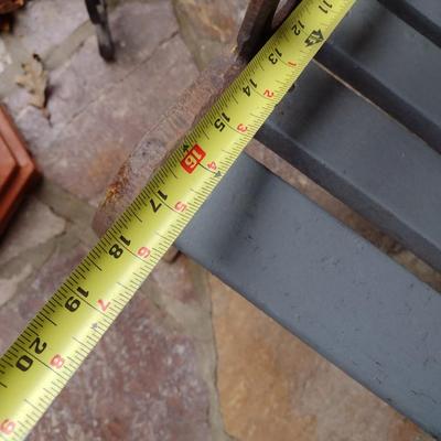 Vintage Cast Frame and Wood Slat Garden Bench Choice C