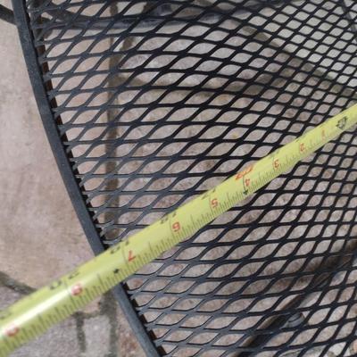 Vintage Wrought Metal Frame Rocker with Mesh Seat and Back Choice A