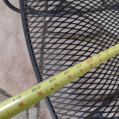 Vintage Wrought Metal Frame Rocker with Mesh Seat and Back Choice A