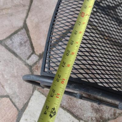 Vintage Wrought Metal Frame Rocker with Mesh Seat and Back Choice A