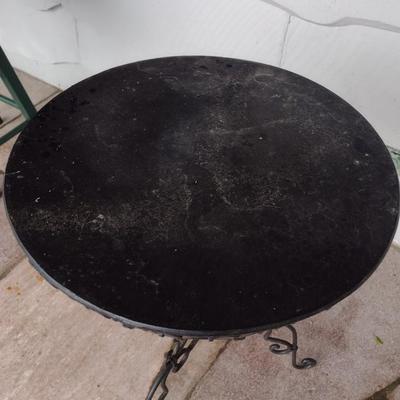 Vintage Wrought Metal Frame Table