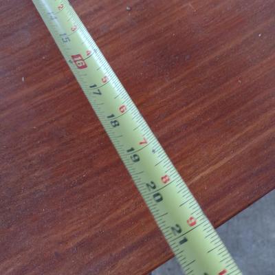 Solid Wood Arts and Crafts Style Side Table Possible Teak Wood