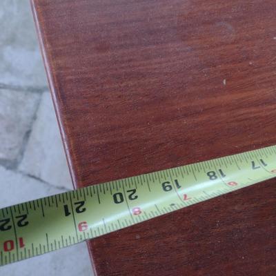 Solid Wood Arts and Crafts Style Side Table Possible Teak Wood