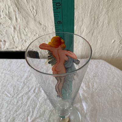 Vintage GIrlie Beer glass