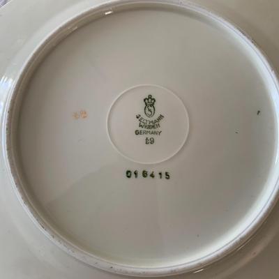 Seltmann Weiden Bavaria tea cup saucer plate set trio golden accents German