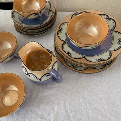 Lusterware tea set made in Japan