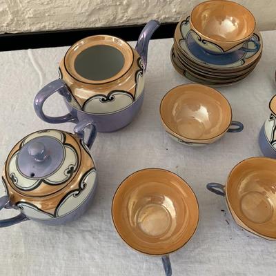 Lusterware tea set made in Japan