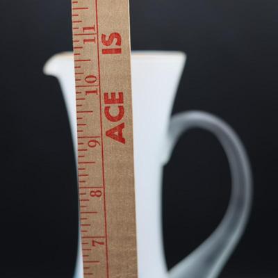 Floral Frosted Glass Pitcher Made in Italy