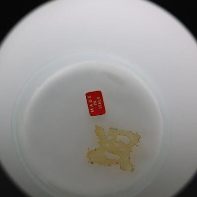 Floral Frosted Glass Pitcher Made in Italy