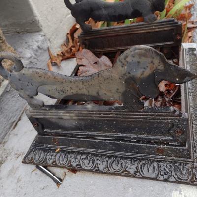 Vintage Metal Deutch Hund Boot Scraper