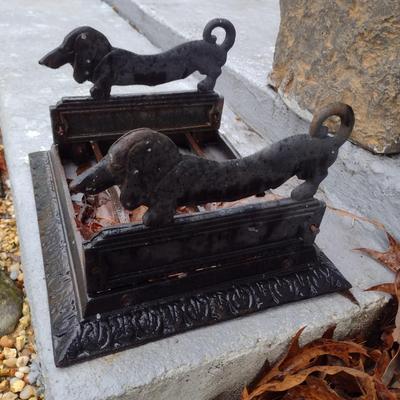 Vintage Metal Deutch Hund Boot Scraper