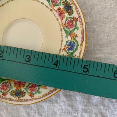 Antique Edwardian Grindley Tunstall English Demitasse China Cup & Saucer Set