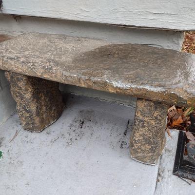 Stone Garden Bench