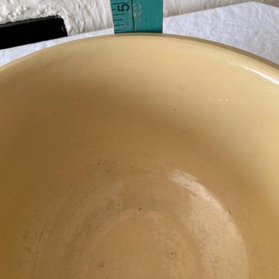 Mid-Century Modern Yellow Ceramic Mixing Bowl