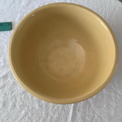 Mid-Century Modern Yellow Ceramic Mixing Bowl