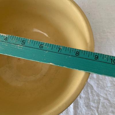 Mid-Century Modern Yellow Ceramic Mixing Bowl
