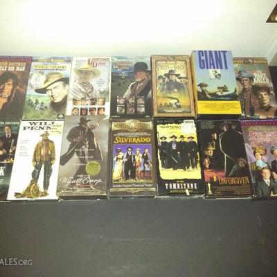 Collection of Western Movies on VHS