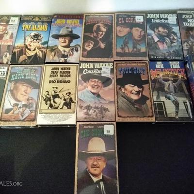 John Wayne VHS Collection