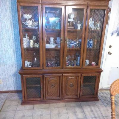 Vintage China Hutch Cabinet