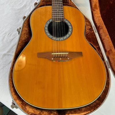 U846 Ovation 1751 Standard Balladeer 12-String Electric Guitar w/ Hard Case