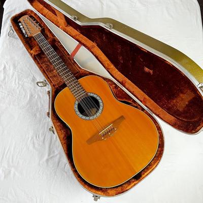 U846 Ovation 1751 Standard Balladeer 12-String Electric Guitar w/ Hard Case