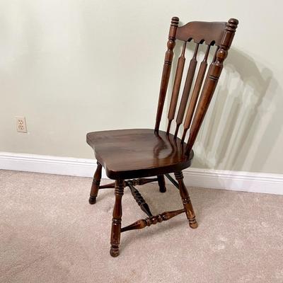 Vtg. Seven (7) Piece Solid Wood Dining Room Table & Chairs ~ * Read Details