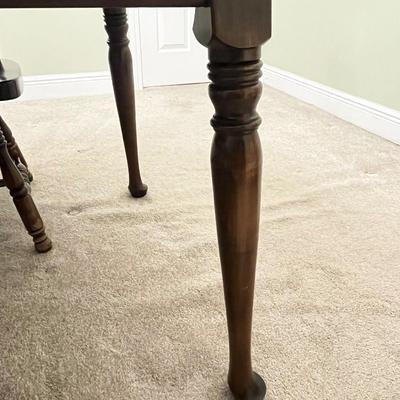 Vtg. Seven (7) Piece Solid Wood Dining Room Table & Chairs ~ * Read Details