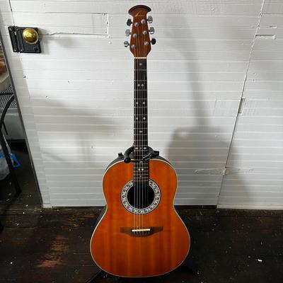 U848 Vintage Ovation 1612 Balladeer 6-String Electric Guitar